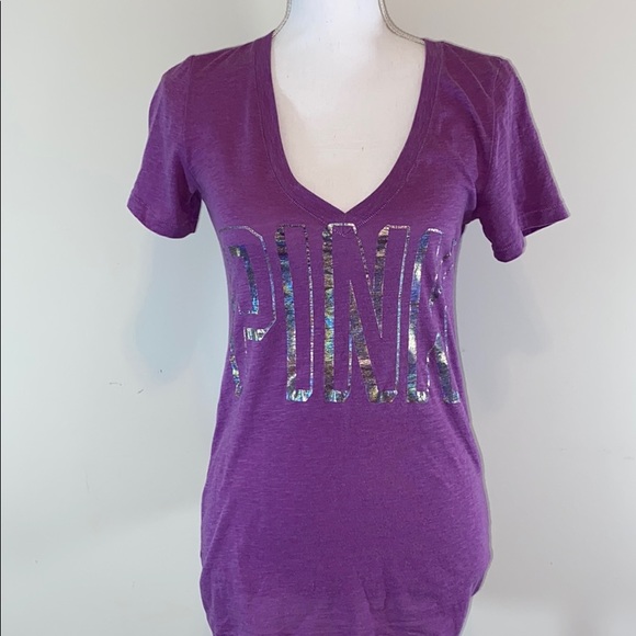 PINK Victoria's Secret Tops - PINK V-Neck T-shirt size small
